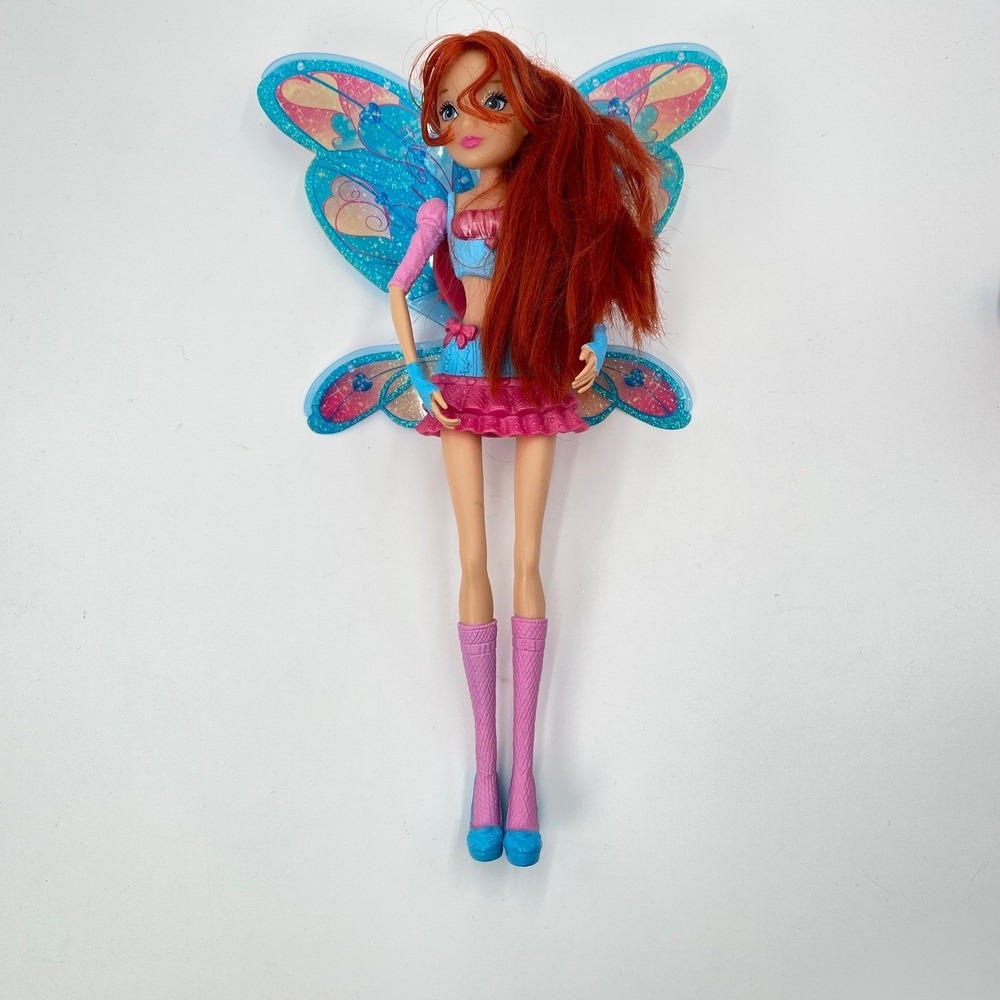 Winx Club Magic Wings Bloom Doll Music Light Spin WORKS Transform Fairy Retired